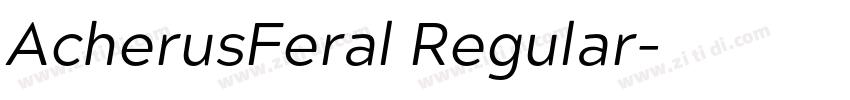 AcherusFeral Regular字体转换